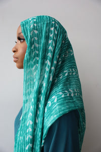 Green MAIMOUNA Hijab (Chiffon)