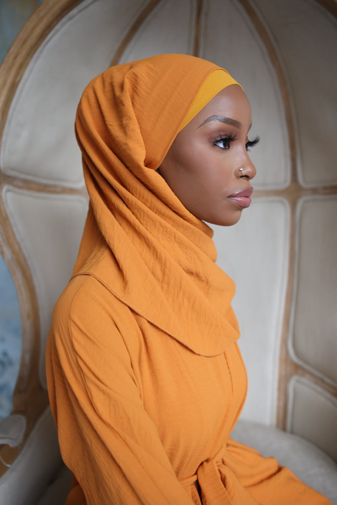 MADINA Abaya Set (with slip dress+ hijab)