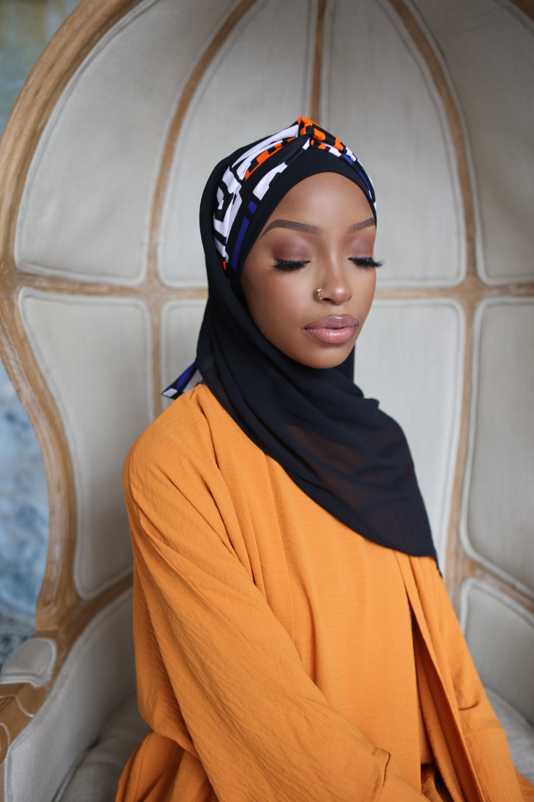 Black Hijab (Chiffon)